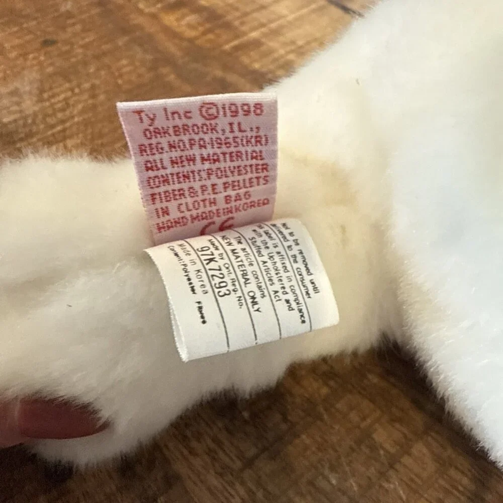 TY Beanie Buddy - Chilly the White Polar Bear Stuffed Animal Vintage 1998, ~14”